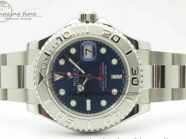 ARF on 1:1 Bracelet Best SH3135 116622 Edition Blue Dial SS Yacht-Master 0115